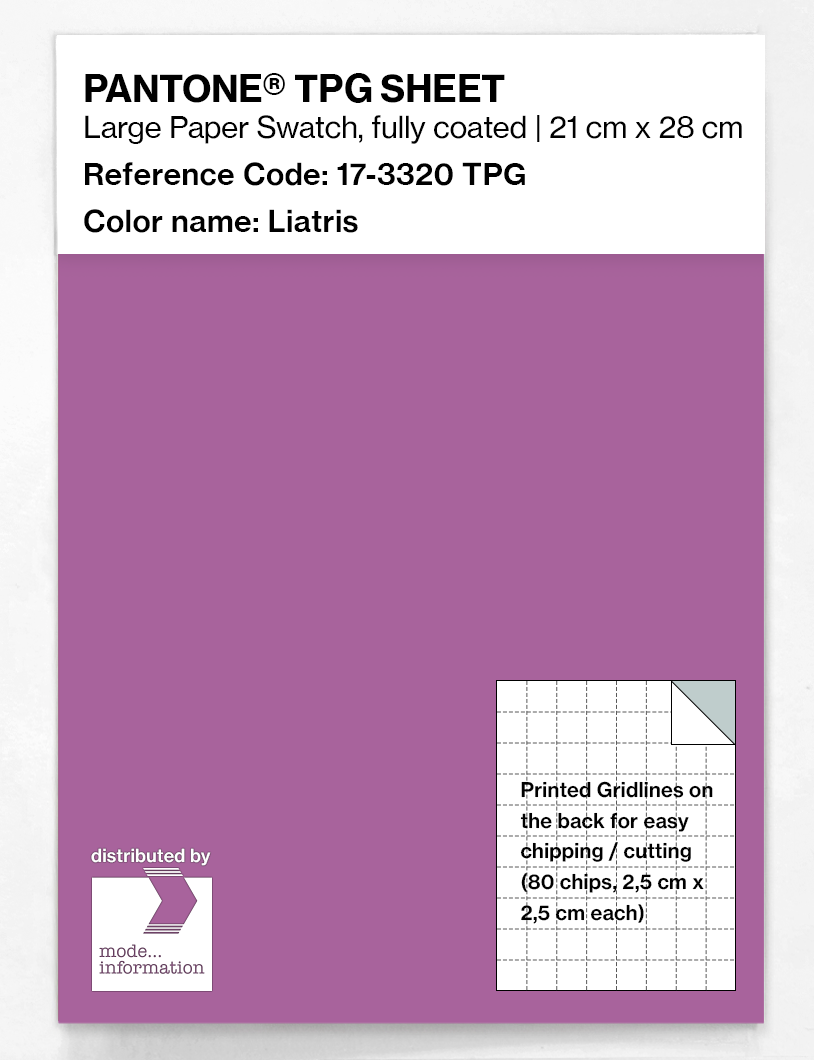 Product image 1 of the product “PANTONE® TPG SHEET 17-3320 TPG Liatris ”
