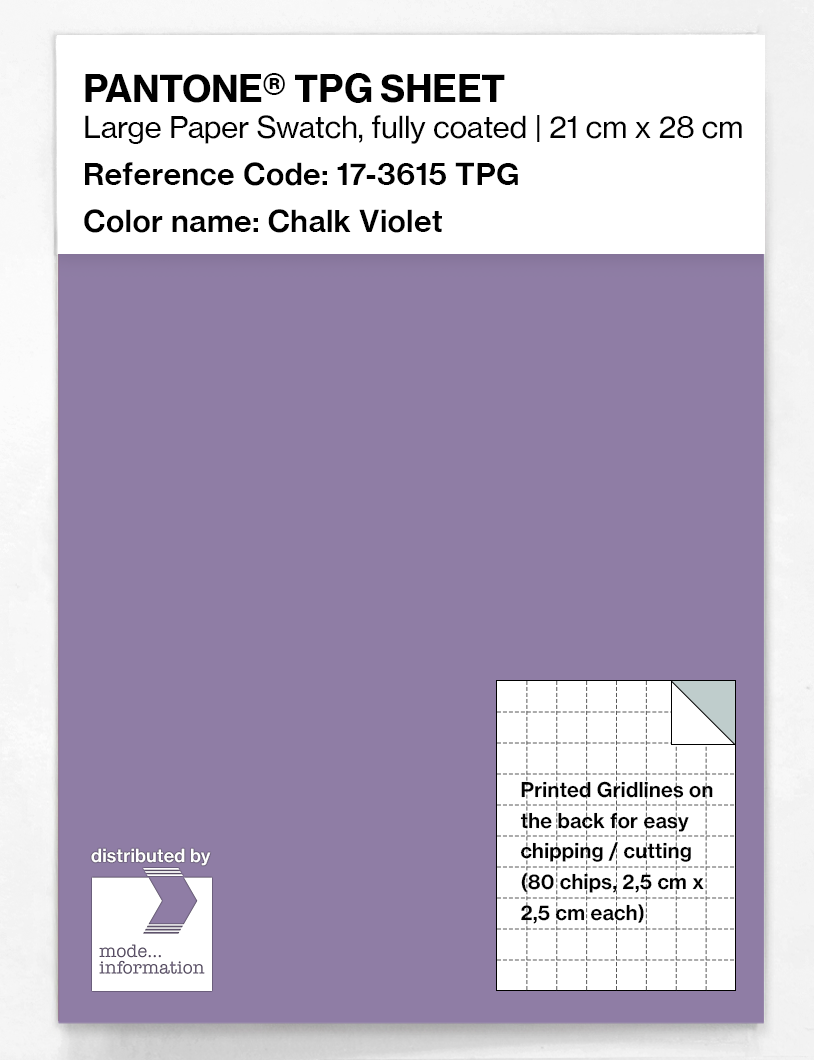 Artikelbild 1 des Artikels “PANTONE® TPG SHEET 17-3615 TPG Chalk Violet “