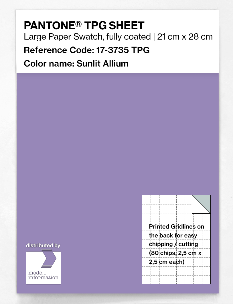 Product image 1 of the product “PANTONE® TPG SHEET 17-3735 TPG Sunlit Allium ”