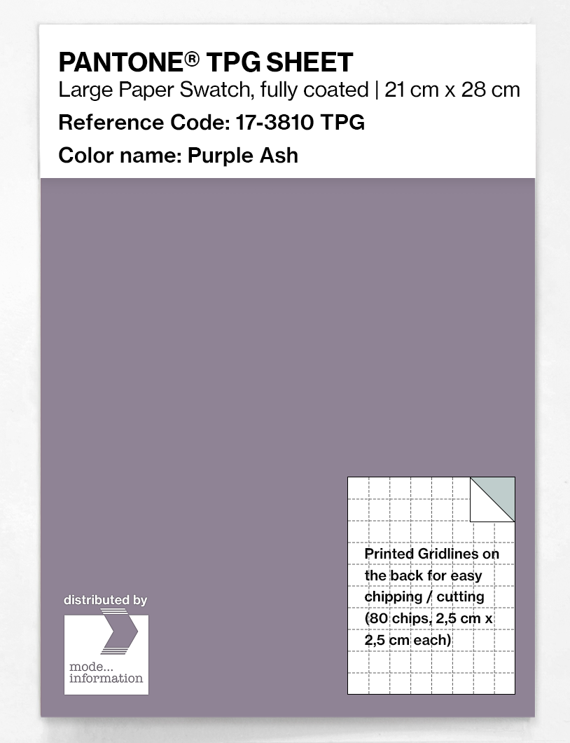 Product image 1 of the product “PANTONE® TPG SHEET 17-3810 TPG Purple Ash ”