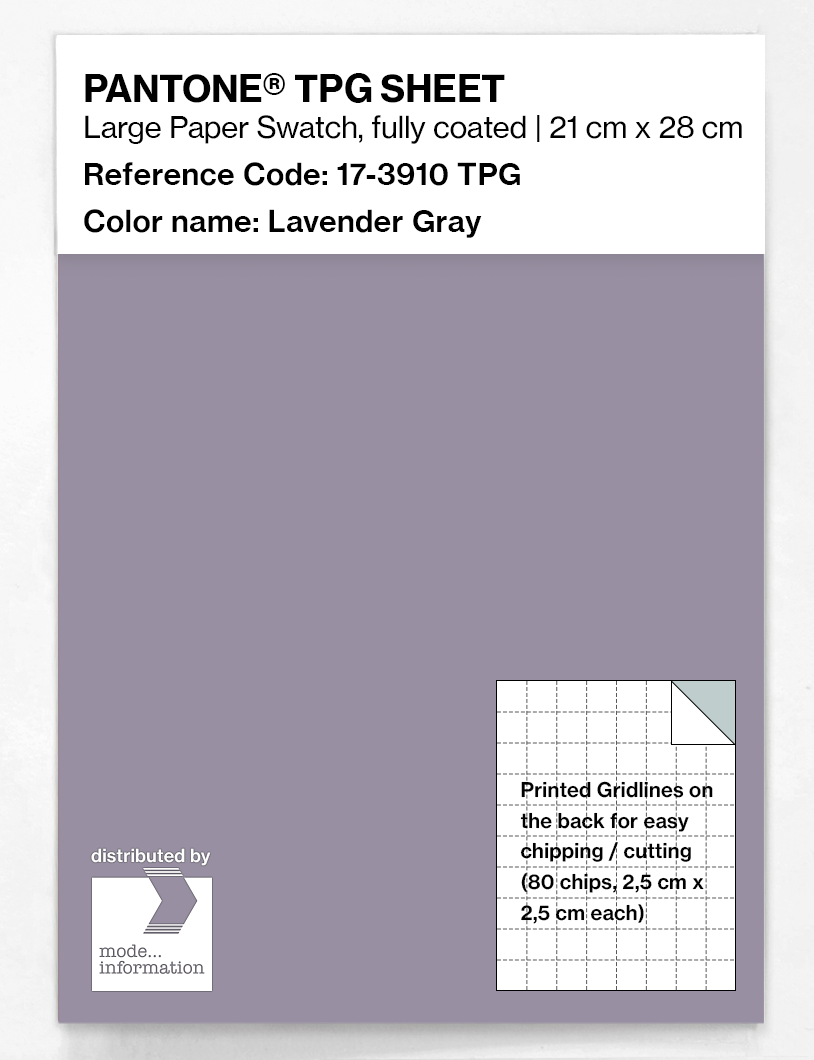Artikelbild 1 des Artikels “PANTONE® TPG SHEET 17-3910 TPG Lavender Gray “