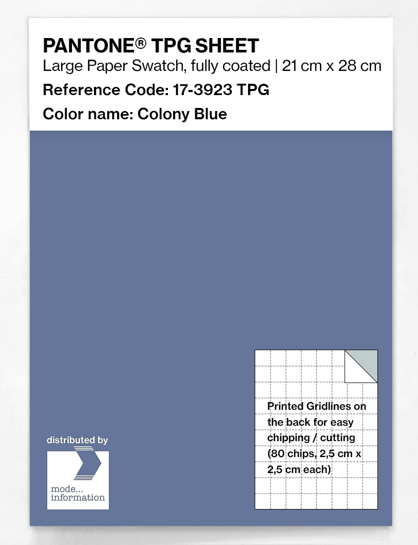 Artikelbild 1 des Artikels “PANTONE® TPG SHEET 17-3923 TPG Colony Blue “