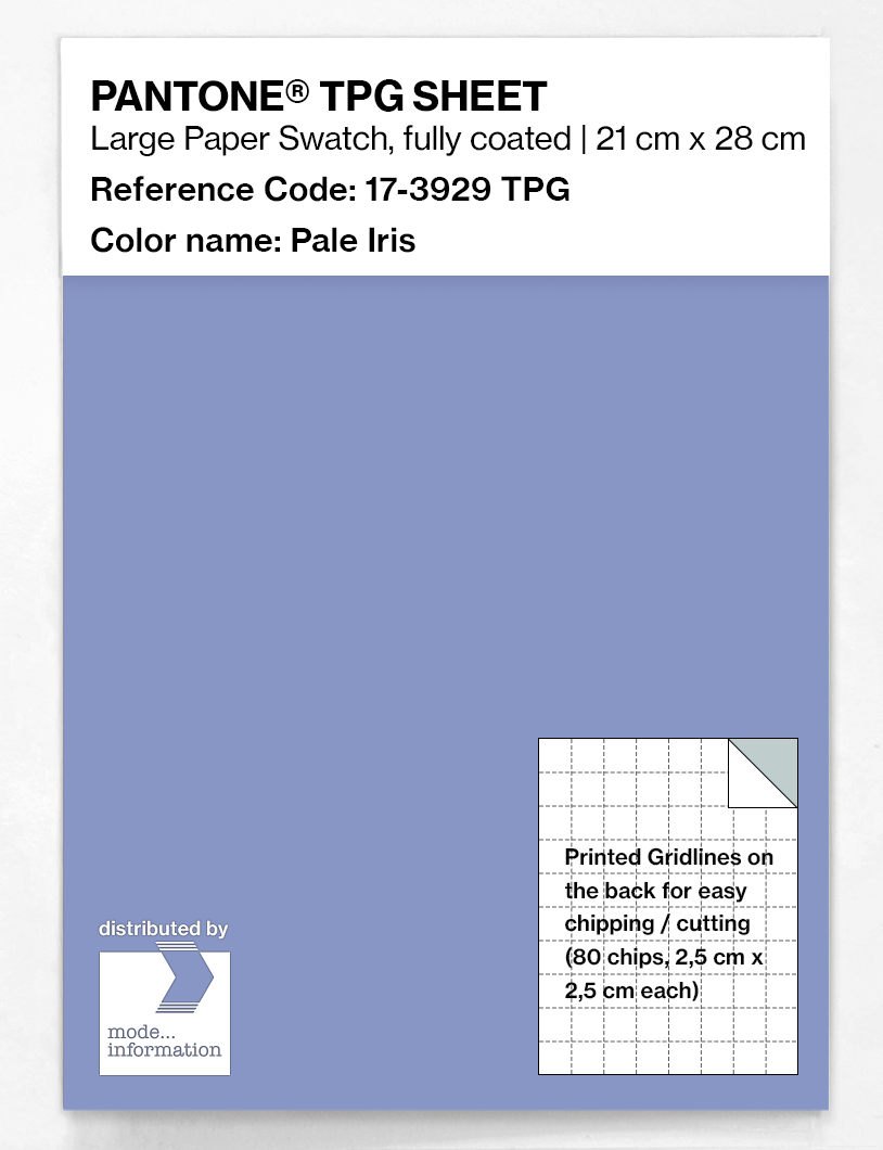 Product image 1 of the product “PANTONE® TPG SHEET 17-3929 TPG Pale Iris ”
