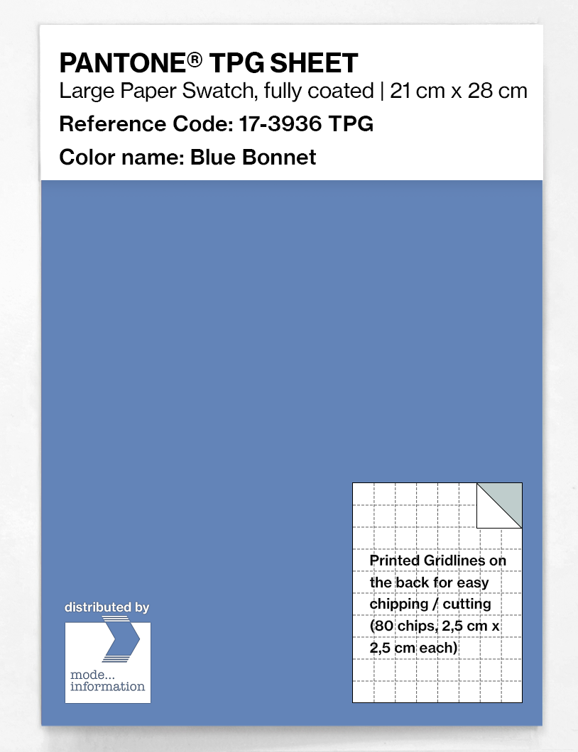 Product image 1 of the product “PANTONE® TPG SHEET 17-3936 TPG Blue Bonnet ”