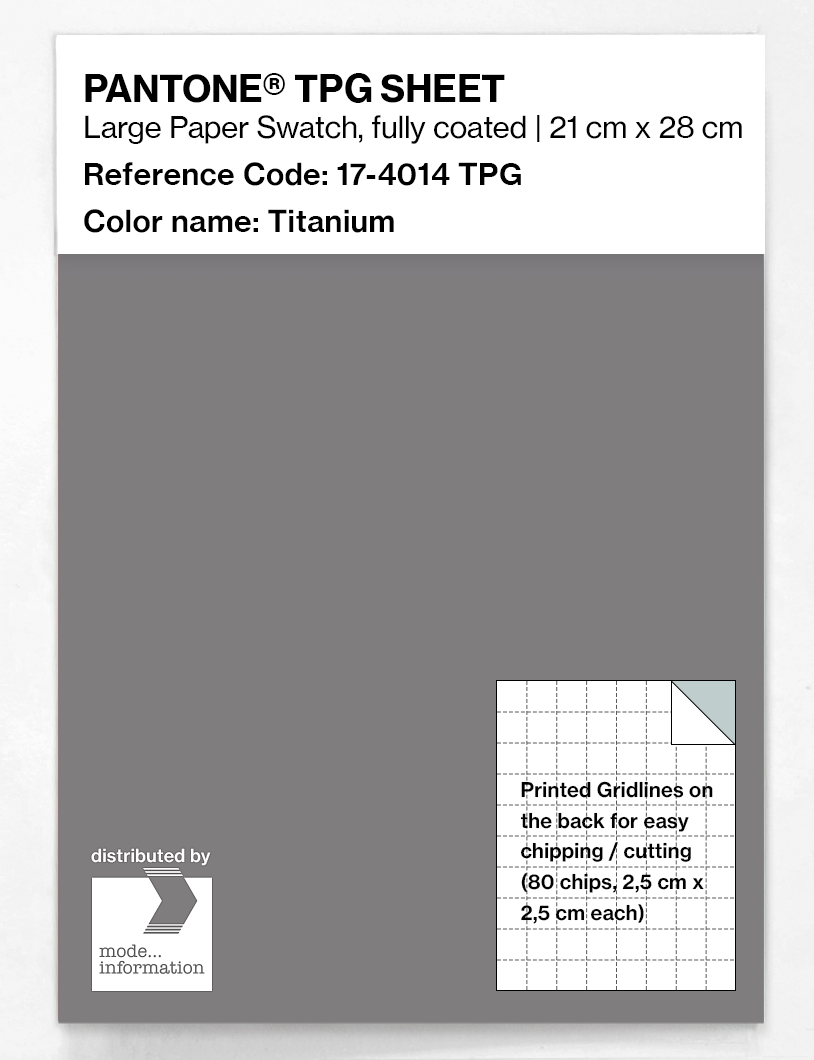 Artikelbild 1 des Artikels “PANTONE® TPG SHEET 17-4014 TPG Titanium “