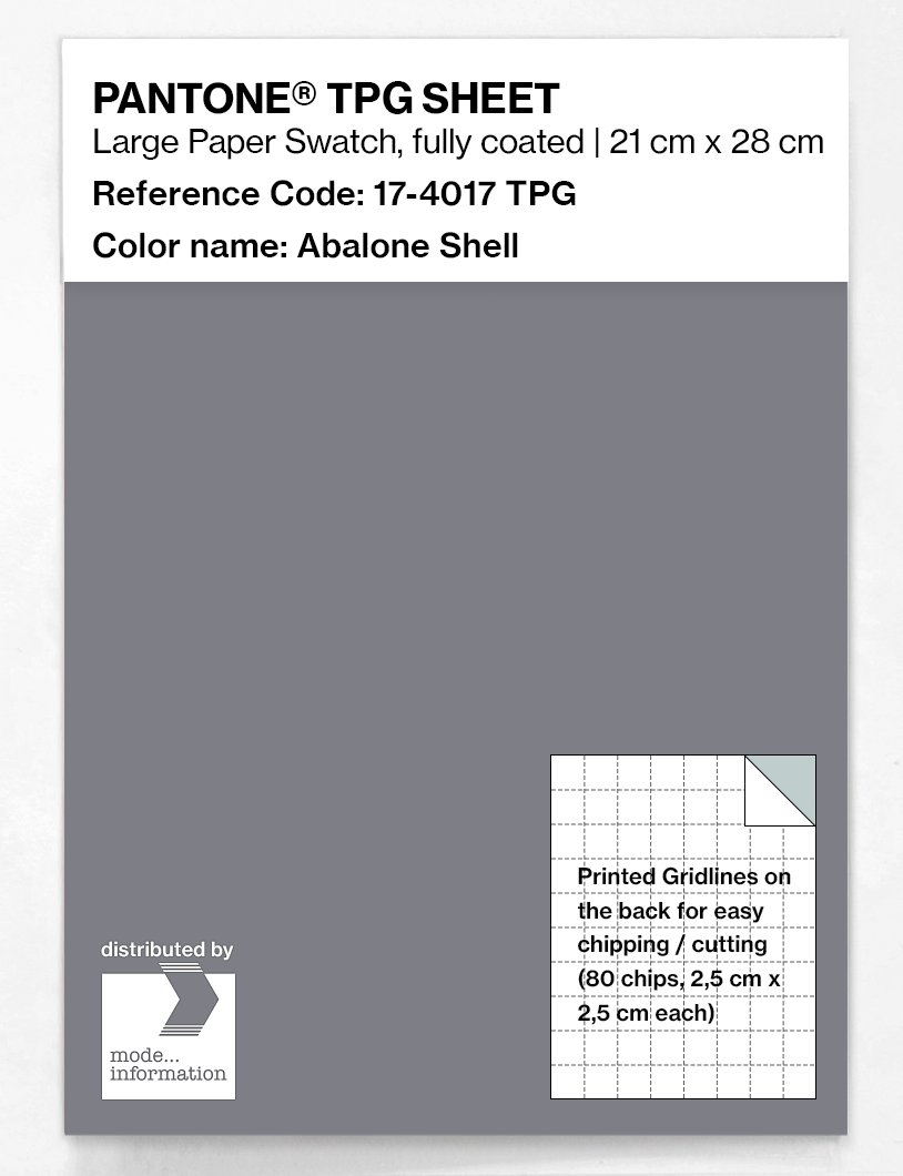Product image 1 of the product “PANTONE® TPG SHEET 17-4017 TPG Abalone Shell ”