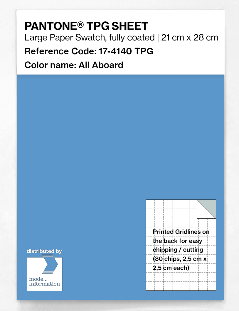 Product image 1 of the product “PANTONE® TPG SHEET 17-4140 TPG All Aboard ”