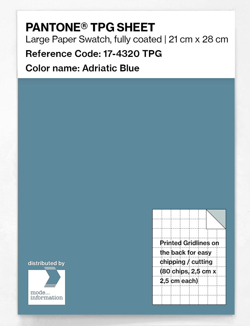 Artikelbild 1 des Artikels “PANTONE® TPG SHEET 17-4320 TPG Adriatic Blue “