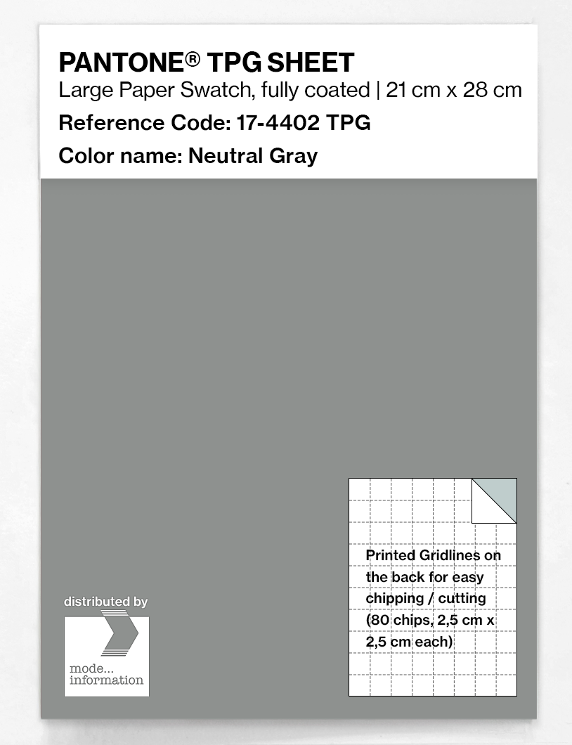 Artikelbild 1 des Artikels “PANTONE® TPG SHEET 17-4402 TPG Neutral Gray “