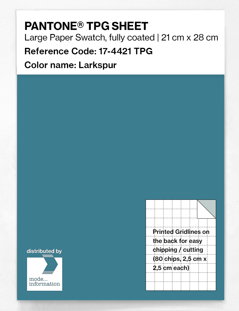 Product image 1 of the product “PANTONE® TPG SHEET 17-4421 TPG Larkspur ”