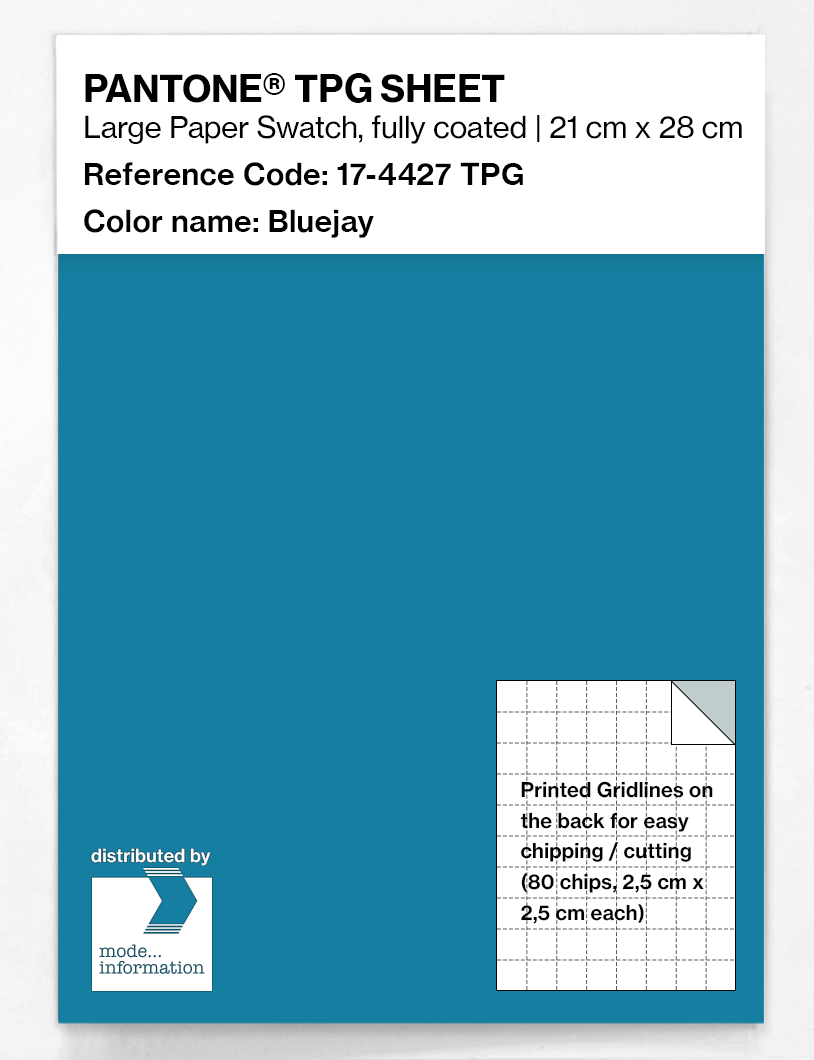 Product image 1 of the product “PANTONE® TPG SHEET 17-4427 TPG Bluejay ”