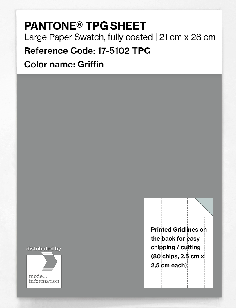 Product image 1 of the product “PANTONE® TPG SHEET 17-5102 TPG Griffin ”