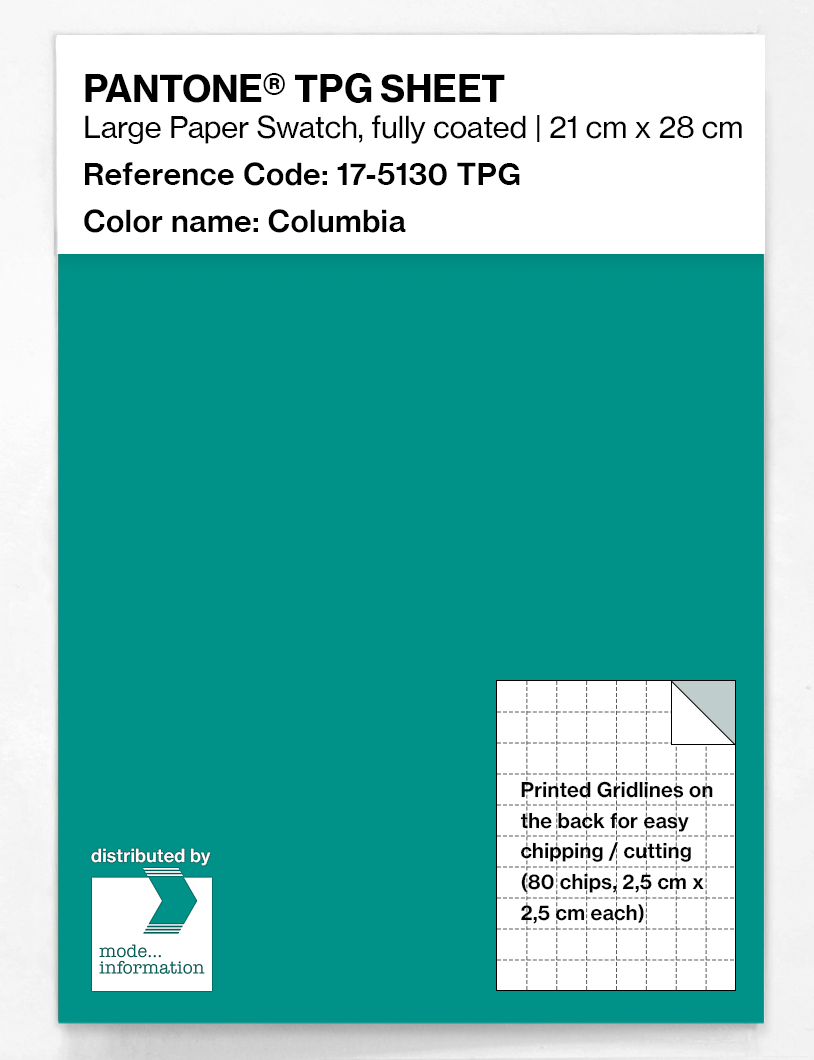 Product image 1 of the product “PANTONE® TPG SHEET 17-5130 TPG Columbia ”