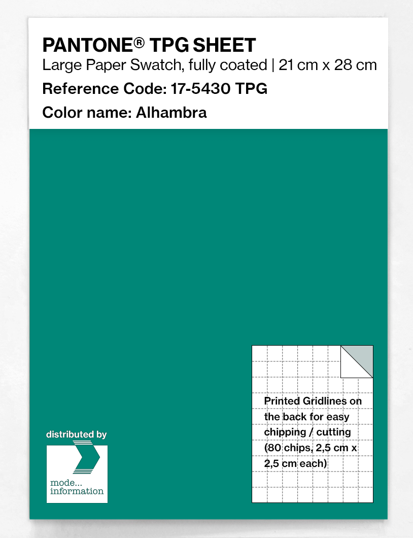 Artikelbild 1 des Artikels “PANTONE® TPG SHEET 17-5430 TPG Alhambra “