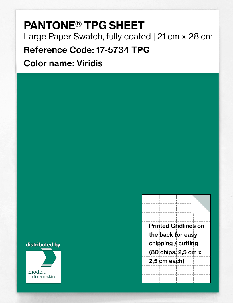 Product image 1 of the product “PANTONE® TPG SHEET 17-5734 TPG Viridis ”