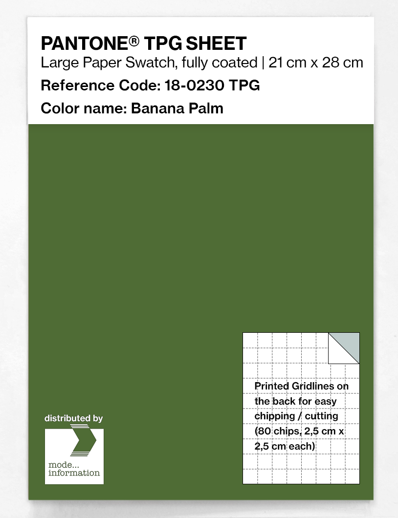 Product image 1 of the product “PANTONE® TPG SHEET 18-0230 TPG Banana Palm ”