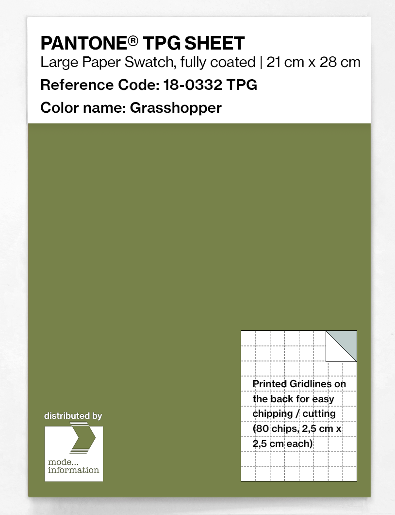 Artikelbild 1 des Artikels “PANTONE® TPG SHEET 18-0332 TPG Grasshopper “