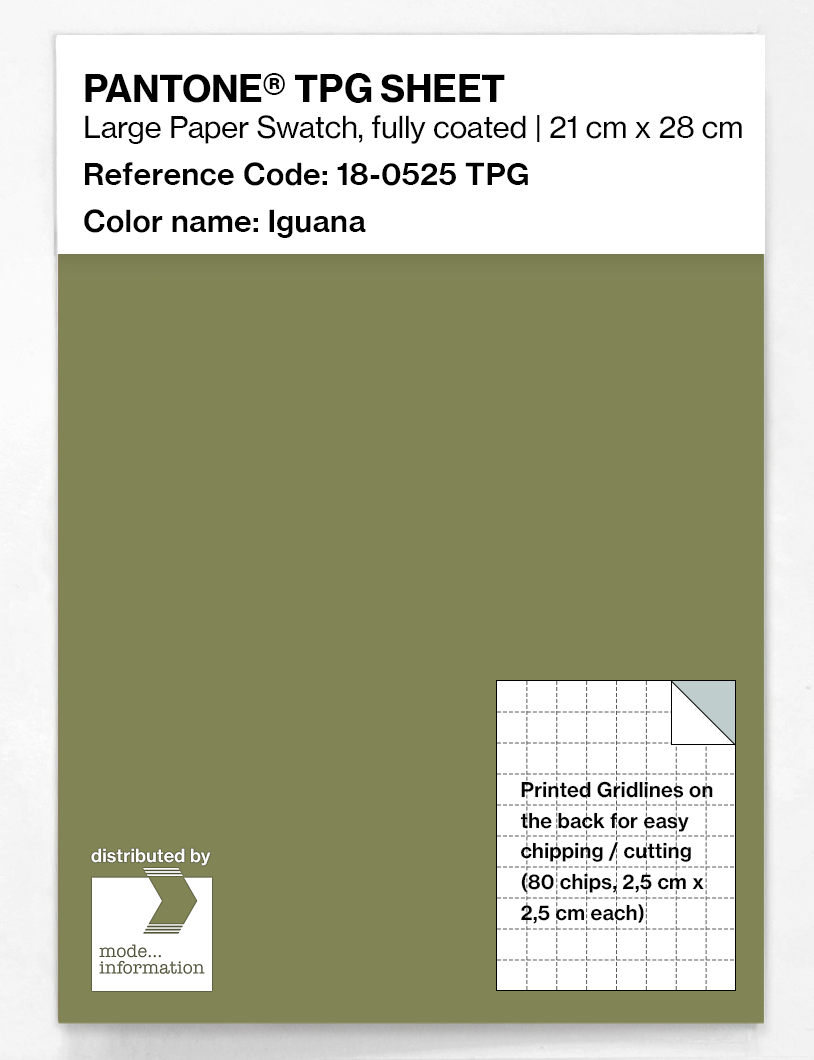 Product image 1 of the product “PANTONE® TPG SHEET 18-0525 TPG Iguana ”
