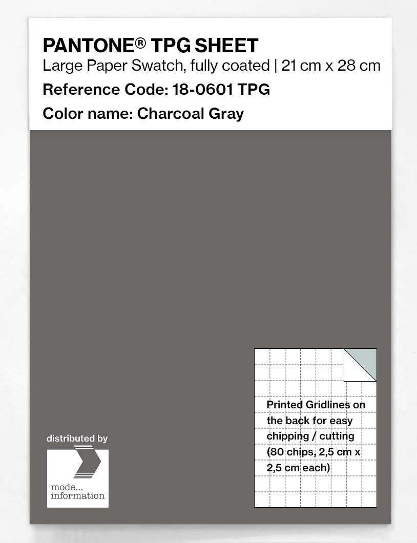 Artikelbild 1 des Artikels “PANTONE® TPG SHEET 18-0601 TPG Charcoal Gray “