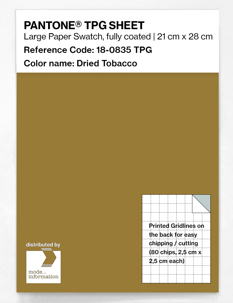 Product image 1 of the product “PANTONE® TPG SHEET 18-0835 TPG Dried Tobacco ”