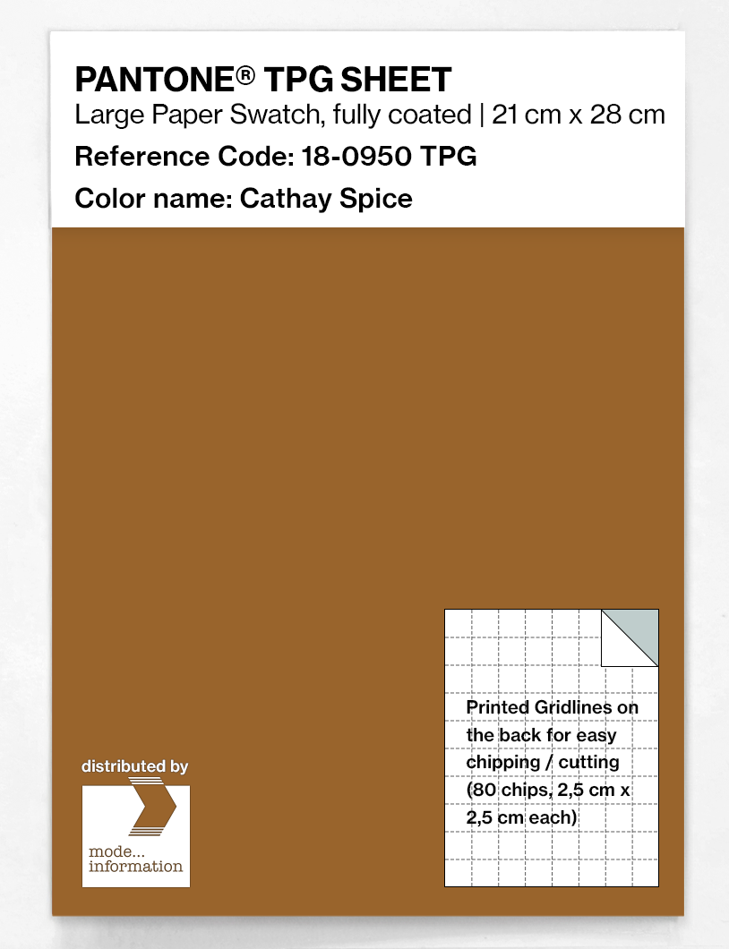 Artikelbild 1 des Artikels “PANTONE® TPG SHEET 18-0950 TPG Cathay Spice “