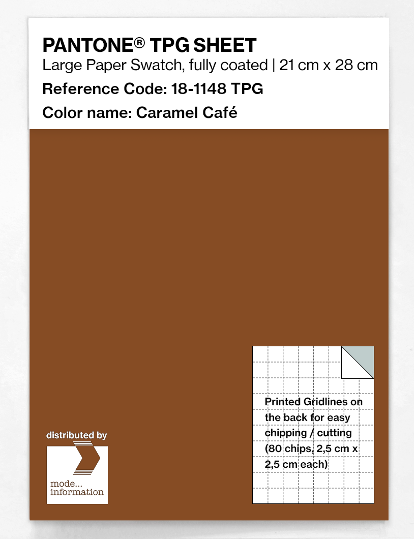 Product image 1 of the product “PANTONE® TPG SHEET 18-1148 TPG Caramel Café ”