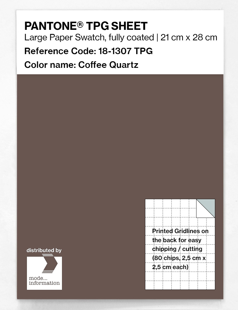 Product image 1 of the product “PANTONE® TPG SHEET 18-1307 TPG Coffee Quartz ”