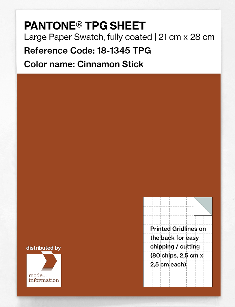 Artikelbild 1 des Artikels “PANTONE® TPG SHEET 18-1345 TPG Cinnamon Stick “