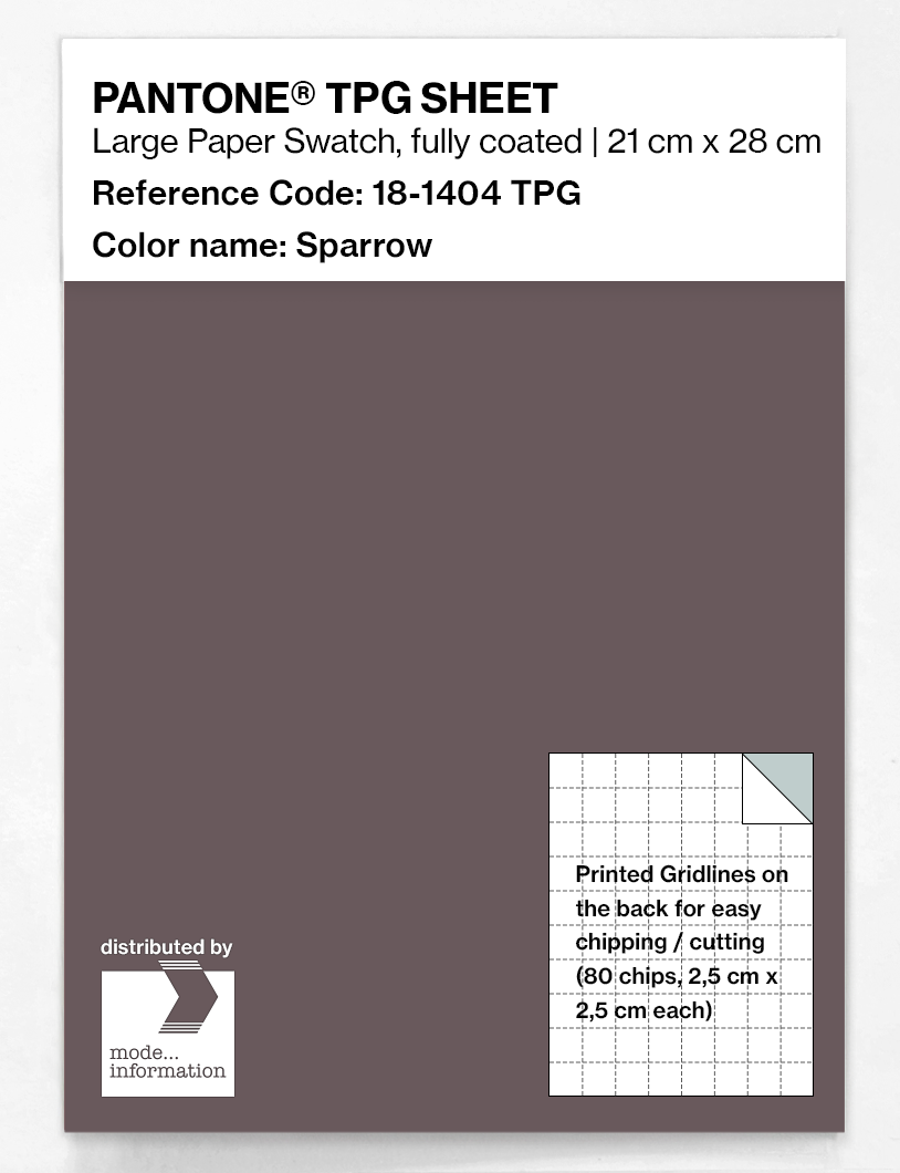 Artikelbild 1 des Artikels “PANTONE® TPG SHEET 18-1404 TPG Sparrow “