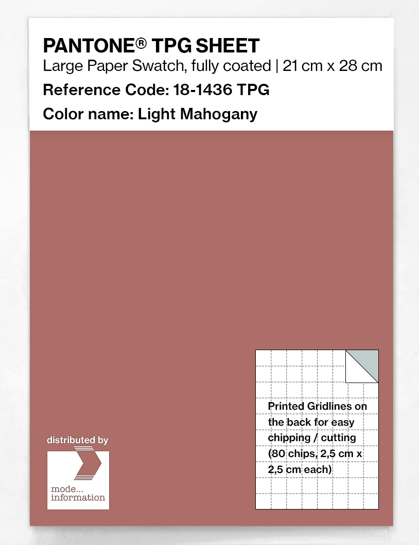 Artikelbild 1 des Artikels “PANTONE® TPG SHEET 18-1436 TPG Light Mahogany “
