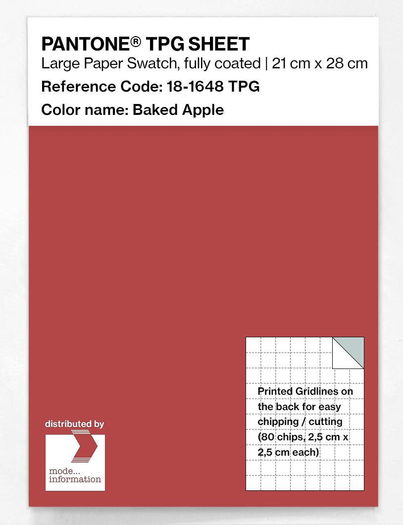 Artikelbild 1 des Artikels “PANTONE® TPG SHEET 18-1648 TPG Baked Apple “