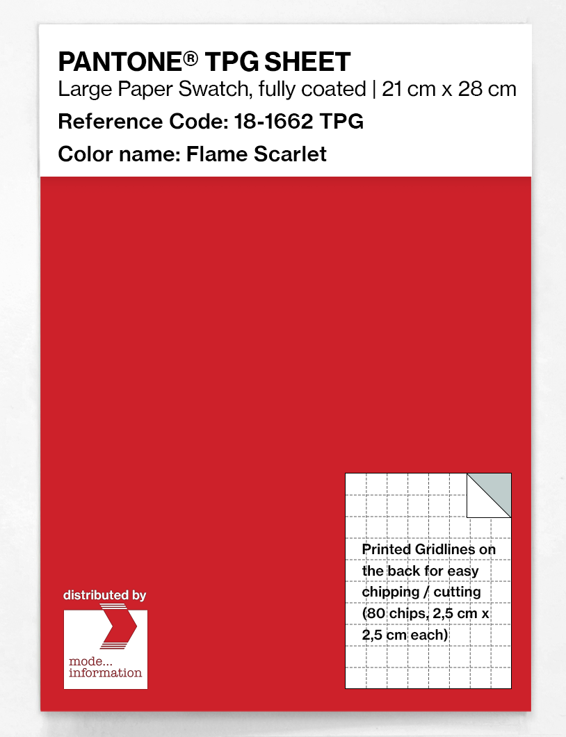 Artikelbild 1 des Artikels “PANTONE® TPG SHEET 18-1662 TPG Flame Scarlet “