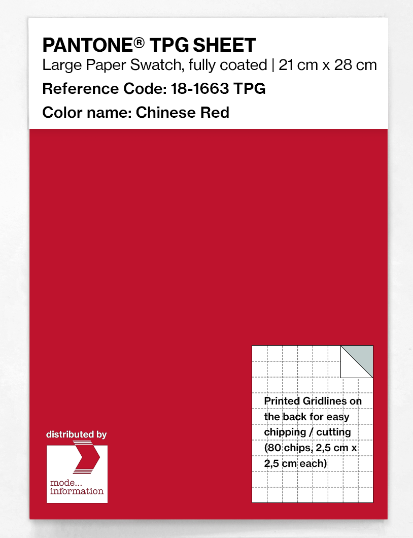 Artikelbild 1 des Artikels “PANTONE® TPG SHEET 18-1663 TPG Chinese Red “