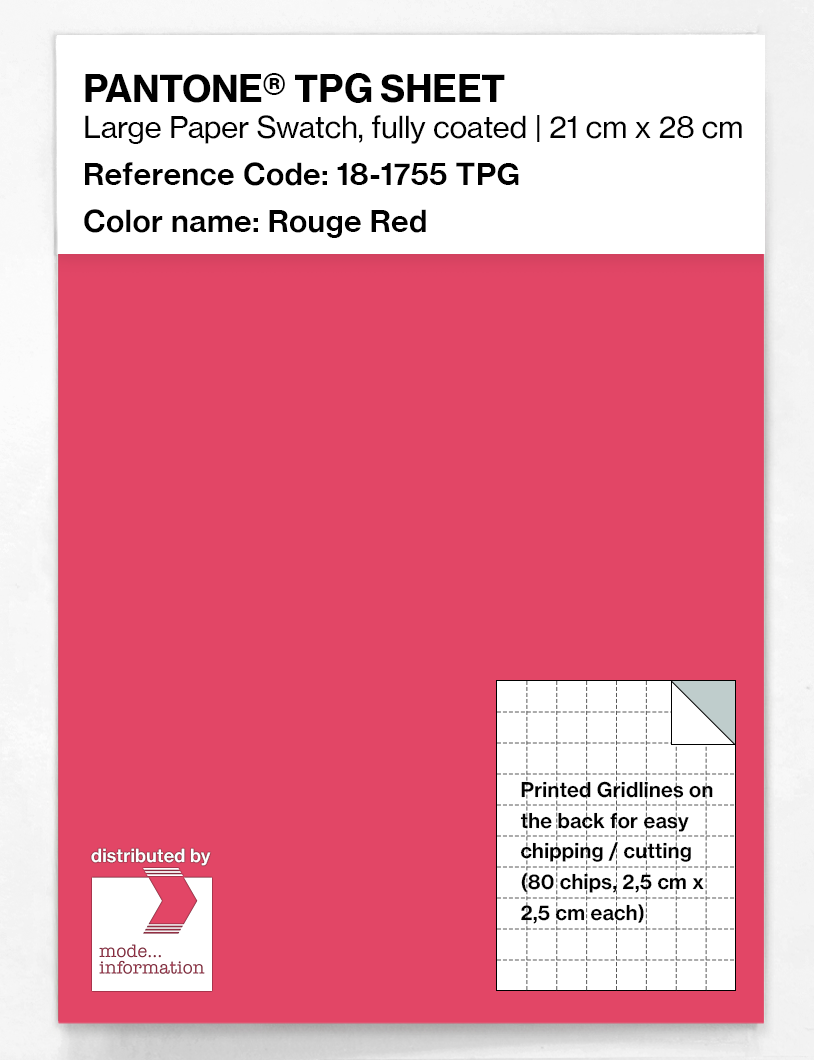 Artikelbild 1 des Artikels “PANTONE® TPG SHEET 18-1755 TPG Rouge Red “