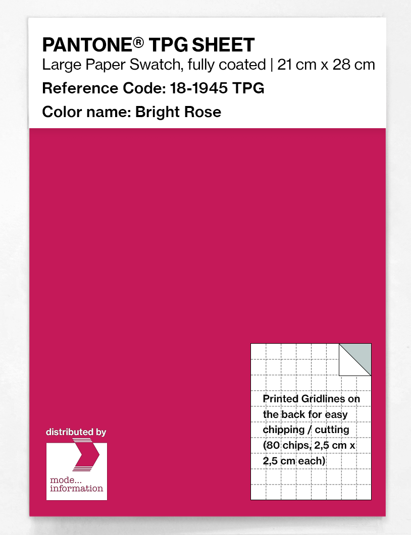 Product image 1 of the product “PANTONE® TPG SHEET 18-1945 TPG Bright Rose ”