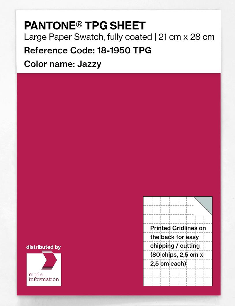 Artikelbild 1 des Artikels “PANTONE® TPG SHEET 18-1950 TPG Jazzy “