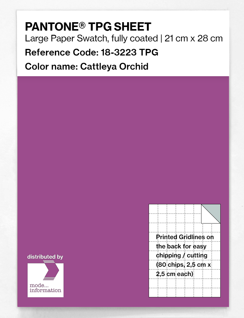 Product image 1 of the product “PANTONE® TPG SHEET 18-3223 TPG Cattleya Orchid ”