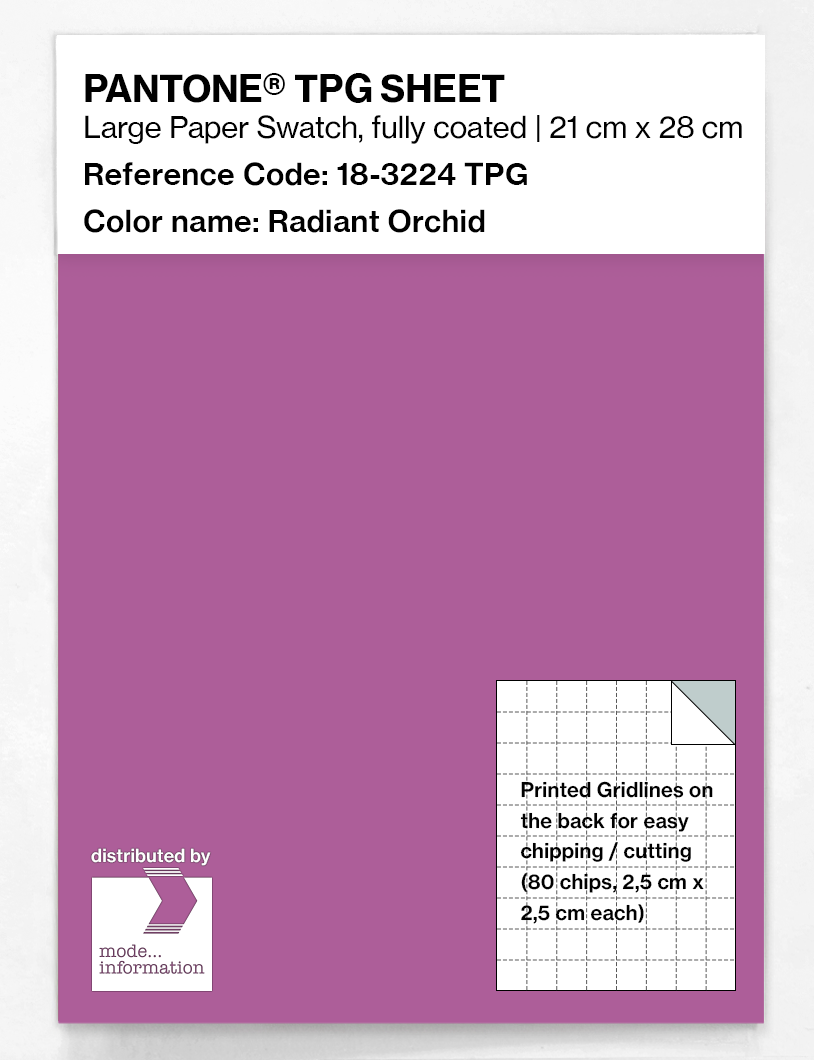 Artikelbild 1 des Artikels “PANTONE® TPG SHEET 18-3224 TPG Radiant Orchid “