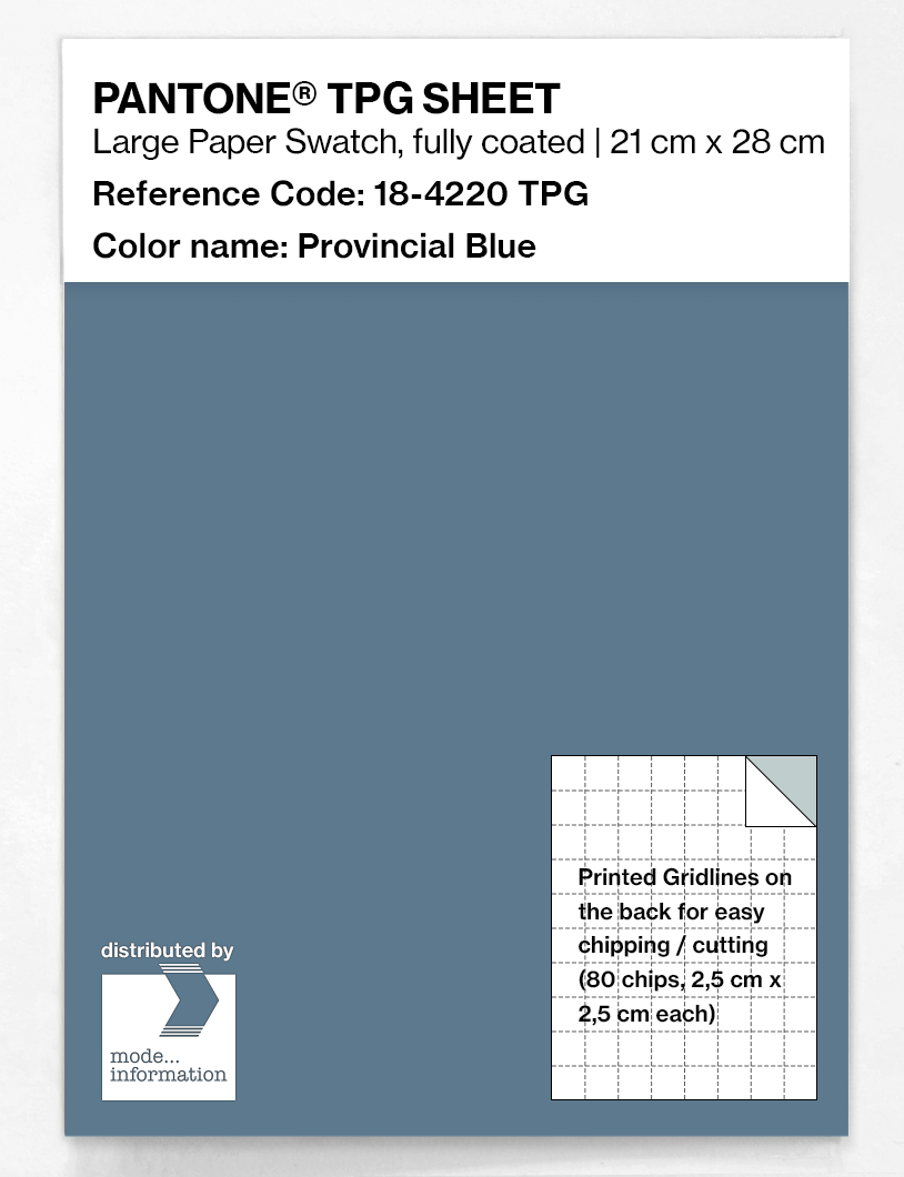 Artikelbild 1 des Artikels “PANTONE® TPG SHEET 18-4220 TPG Provincial Blue “
