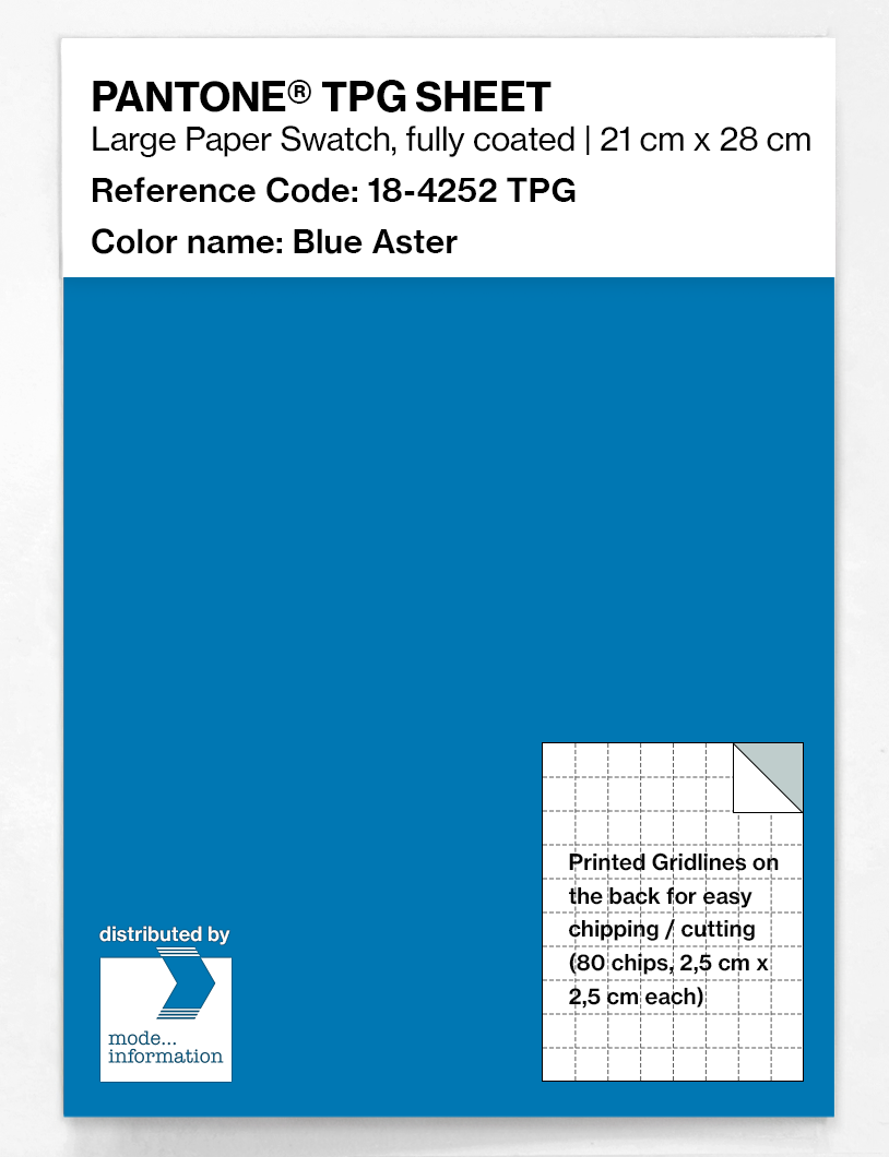 Product image 1 of the product “PANTONE® TPG SHEET 18-4252 TPG Blue Aster ”