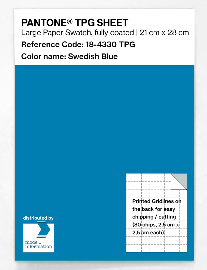 Artikelbild 1 des Artikels “PANTONE® TPG SHEET 18-4330 TPG Swedish Blue “