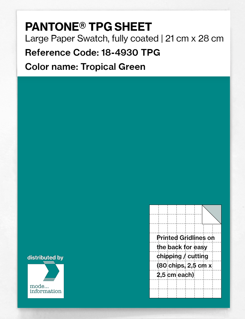 Artikelbild 1 des Artikels “PANTONE® TPG SHEET 18-4930 TPG Tropical Green “
