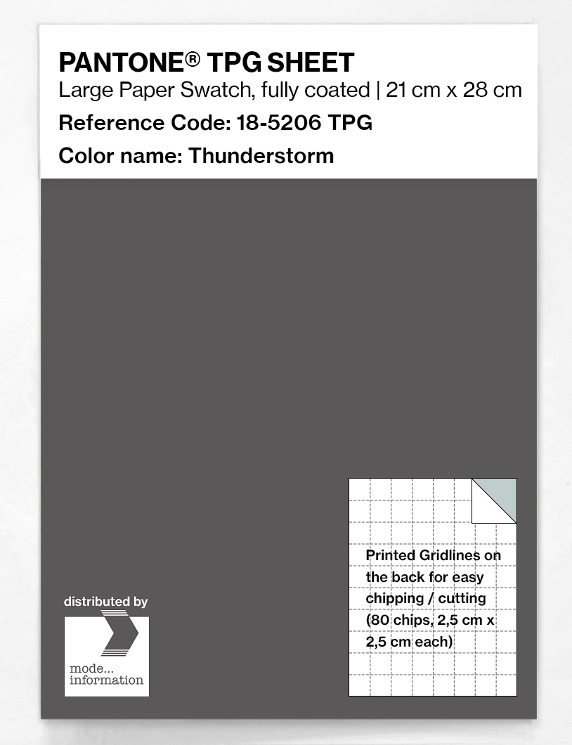 Artikelbild 1 des Artikels “PANTONE® TPG SHEET 18-5206 TPG Thunderstorm “