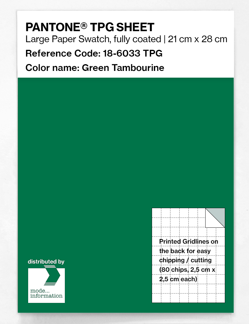 Artikelbild 1 des Artikels “PANTONE® TPG SHEET 18-6033 TPG Green Tambourine “