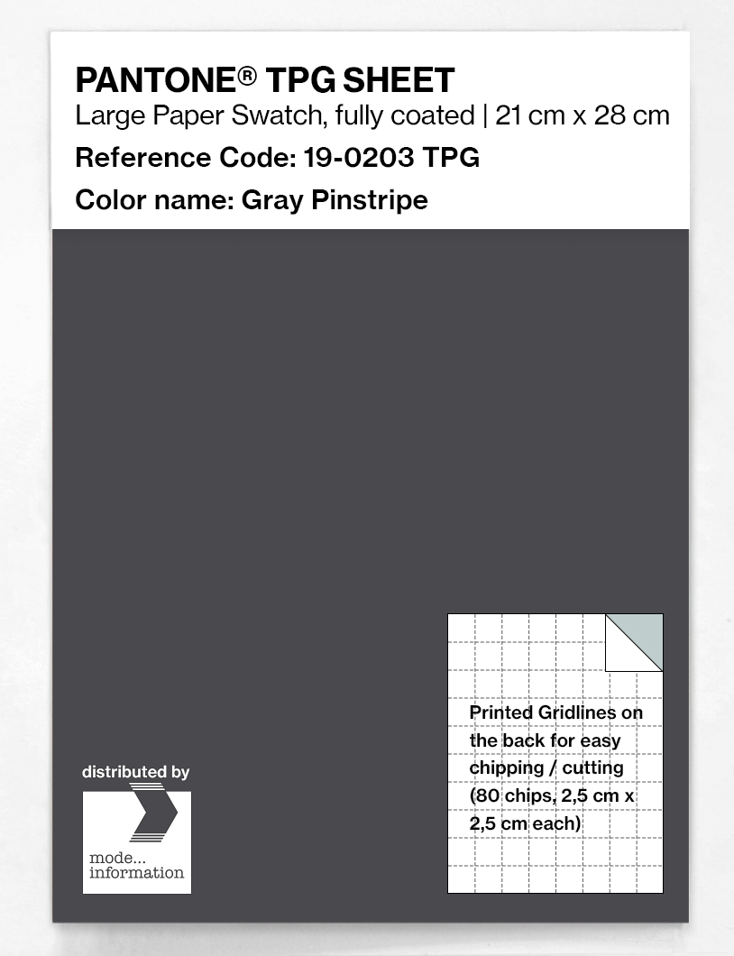 Artikelbild 1 des Artikels “PANTONE® TPG SHEET 19-0203 TPG Gray Pinstripe “