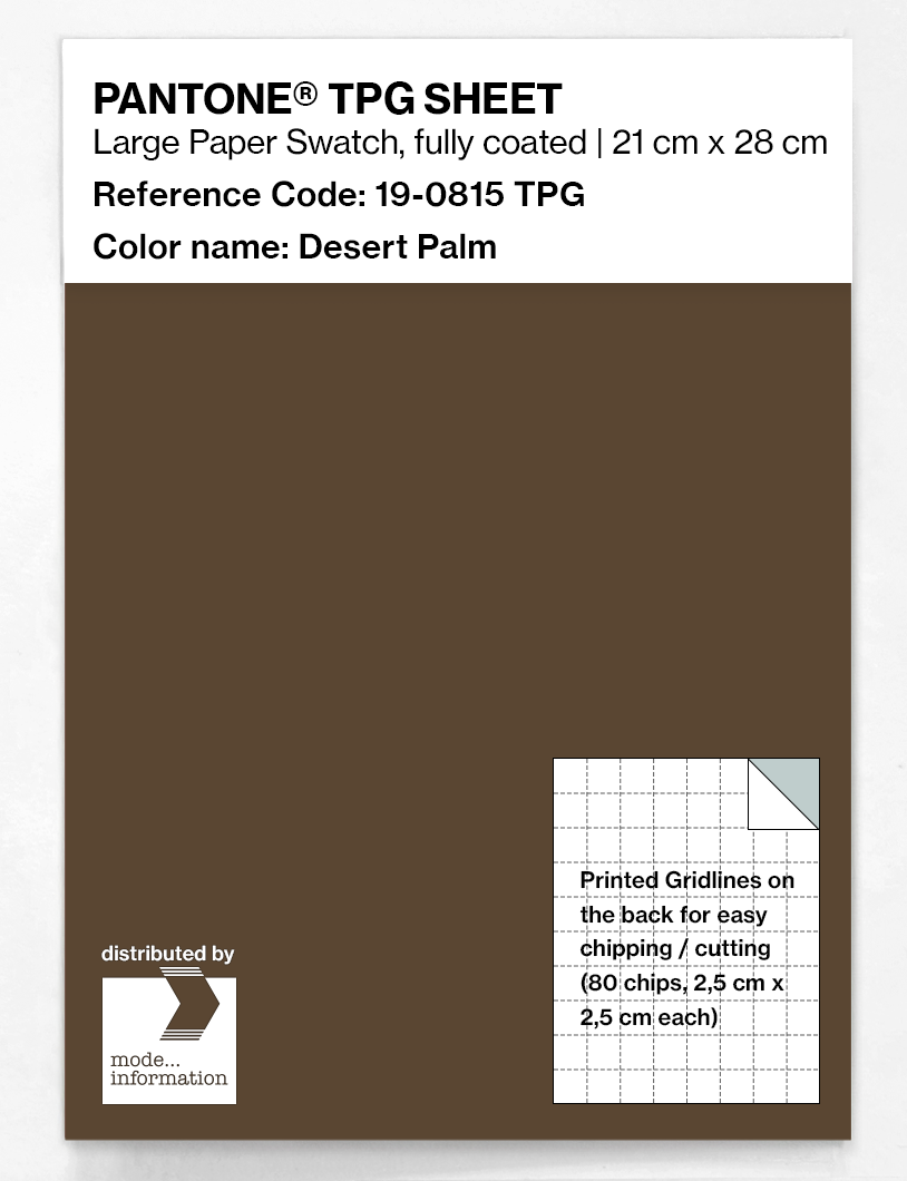 Product image 1 of the product “PANTONE® TPG SHEET 19-0815 TPG Desert Palm ”