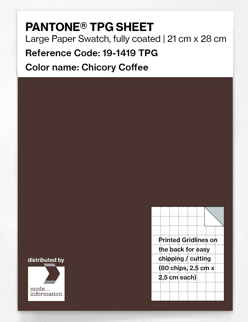 Artikelbild 1 des Artikels “PANTONE® TPG SHEET 19-1419 TPG Chicory Coffee “