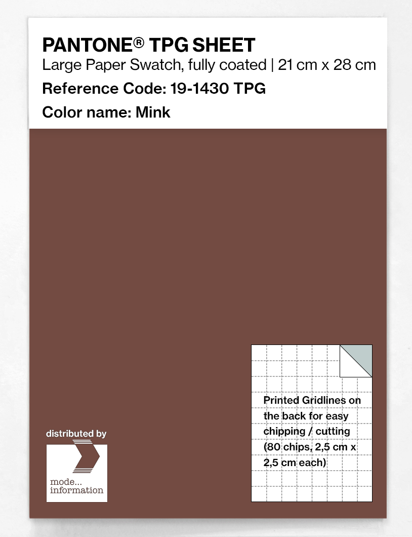 Artikelbild 1 des Artikels “PANTONE® TPG SHEET 19-1430 TPG Mink “