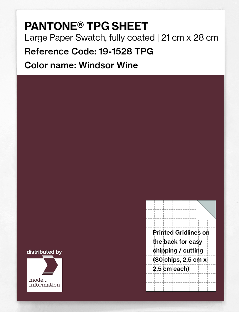 Artikelbild 1 des Artikels “PANTONE® TPG SHEET 19-1528 TPG Windsor Wine “