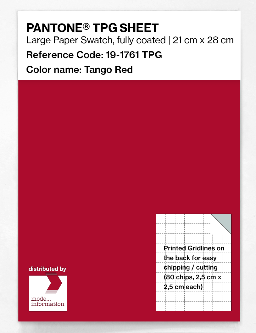 Artikelbild 1 des Artikels “PANTONE® TPG SHEET 19-1761 TPG Tango Red “